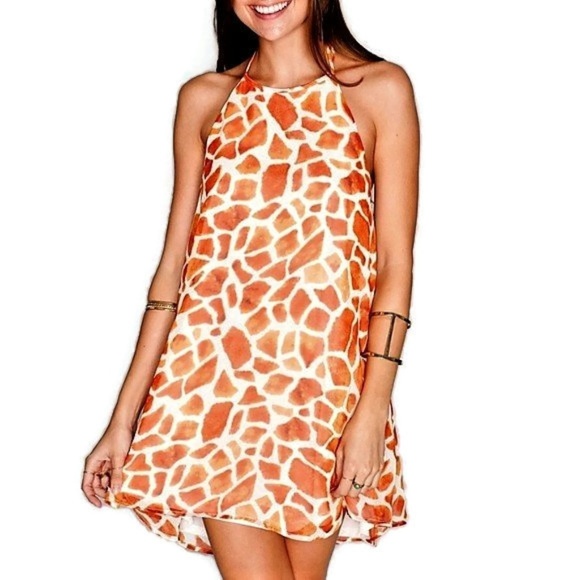 Show Me Your MuMu Dresses & Skirts - Show Me Your MuMu Dress Mini Giraffe Lined M